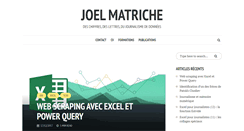 Desktop Screenshot of joelmatriche.com